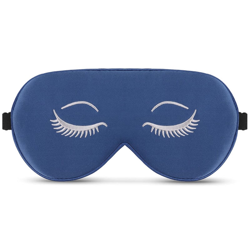 ALASKA BEAR Mulberry Silk Sleep Mask Luxury Cool and Lustrous Eye Cover for Sleeping Embroidery Gift Ready Packaging Limited Original Version Flat